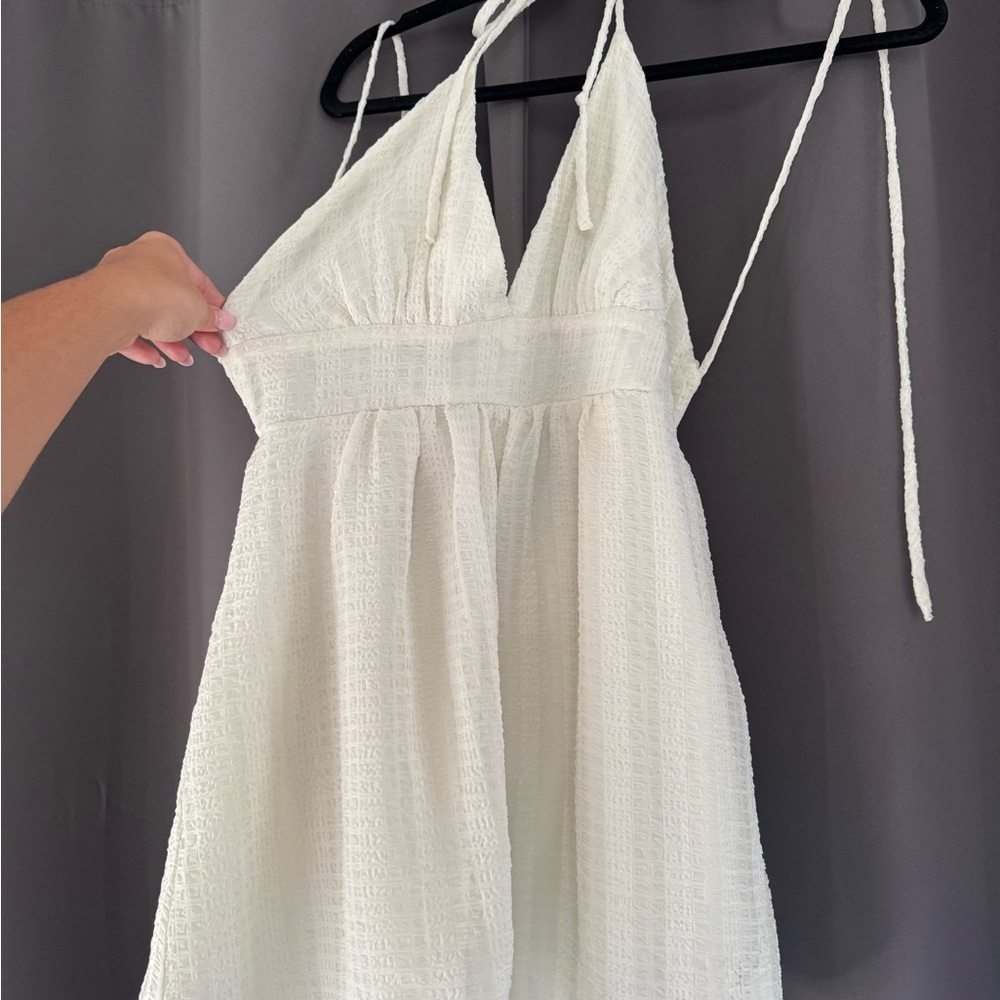 Forever 21 Cream Textured Dress